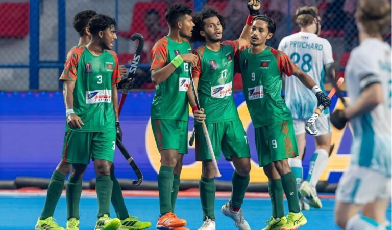 “Amirul Strikes Consecutive Hat-Tricks as Bangladesh Hold Korea to a Draw”