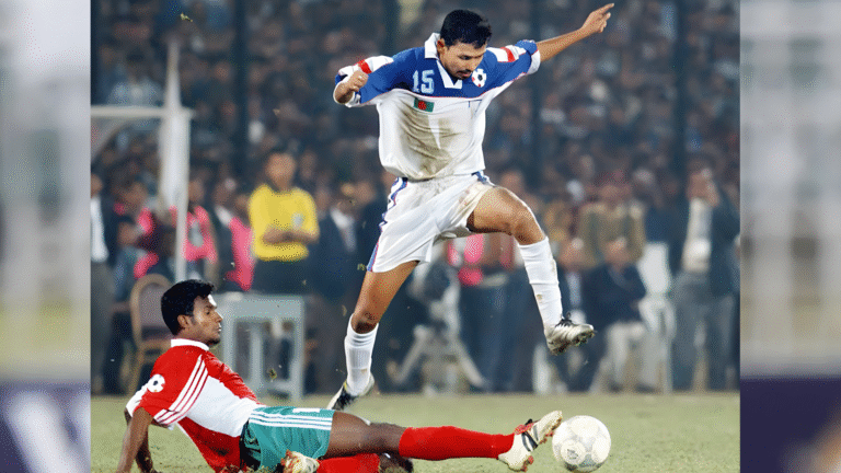 Motiur Rahman Munnas Miracle Strike The Night Bangladeshi Football Touched the Sky “The Golden Goal That Shocked India: Reliving Bangladesh’s Epic Win 22 Years Later!”