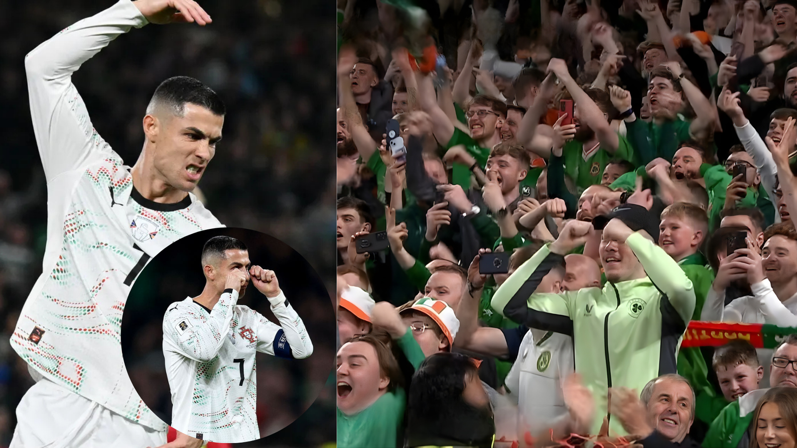 Red Card CHAOS! Ireland Humiliate Portugal as Ronaldo Loses Control