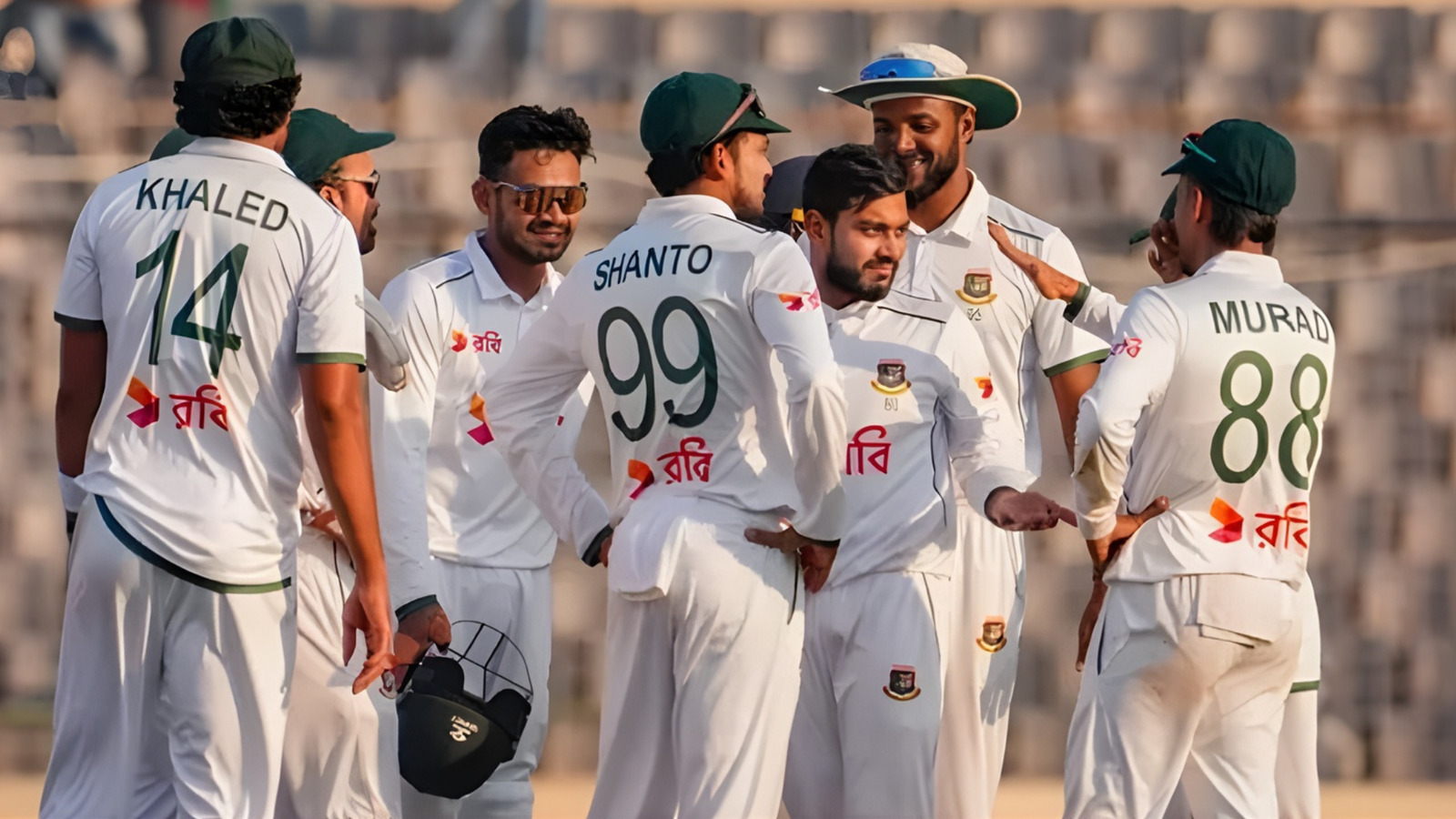 Taijul equals Shakibs record as openers tighten Bangladeshs grip Fiftys from Shadman and Joy put Bangladesh firmly in command