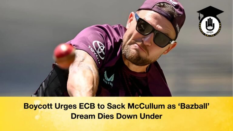 Boycott Urges ECB to Sack McCullum as ‘Bazball Dream Dies Down Under Boycott Urges ECB to Sack McCullum as ‘Bazball’ Dream Dies Down Under