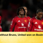 Even without Bruno United won on Boxing Day Even without Bruno, United won on Boxing Day.