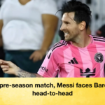 In the pre season match Messi faces Barcelona head to head 2 In the pre-season match, Messi faces Barcelona head-to-head