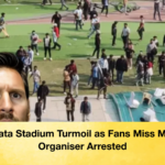 Kolkata Stadium Turmoil as Fans Miss Messi Organiser Arrested Kolkata Stadium Turmoil as Fans Miss Messi, Organiser Arrested