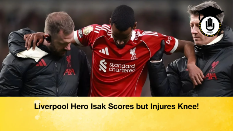 Liverpool Hero Isak Scores but Injures Knee Liverpool Hero Isak Scores but Injures Knee!
