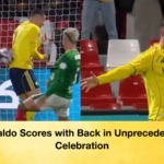 Ronaldo Scores with Back in Unprecedented Celebration Ronaldo Scores with Back in Unprecedented Celebration