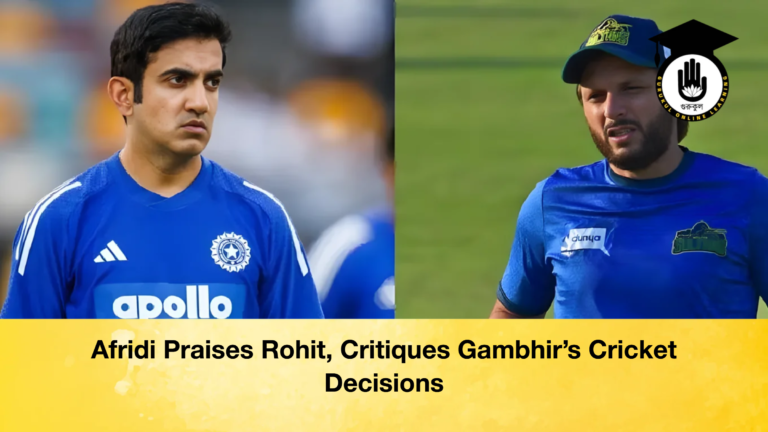 news thumbnail 1765289816823 Afridi Praises Rohit, Critiques Gambhir’s Cricket Decisions