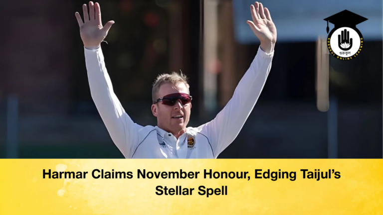 news thumbnail 1765832997383 Harmar Claims November Honour, Edging Taijul’s Stellar Spell