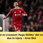 Arsenal vs Liverpool Hugo Ekitike did not train due to injury – Arne Slot 3 1 Arsenal vs Liverpool: Hugo Ekitike 'did not train' due to injury – Arne Slot