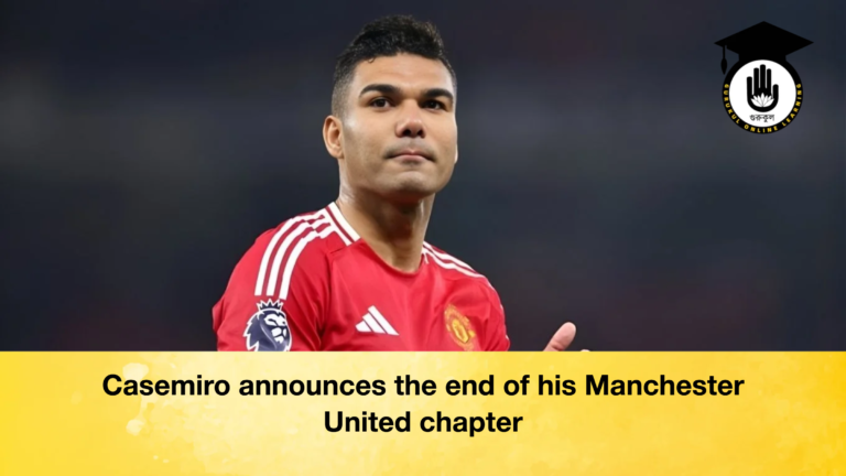 Casemiro announces the end of his Manchester United chapter Casemiro announces the end of his Manchester United chapter