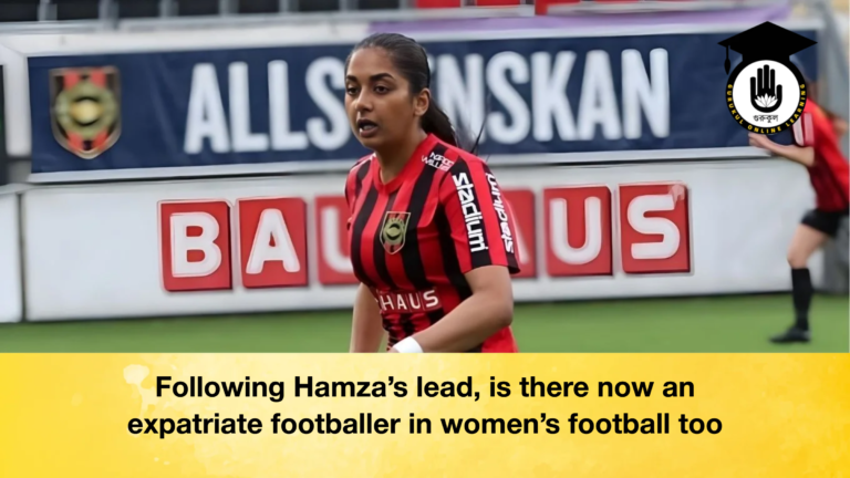 Following Hamzas lead is there now an expatriate footballer in womens football too Following Hamza’s lead, is there now an expatriate footballer in women’s football too