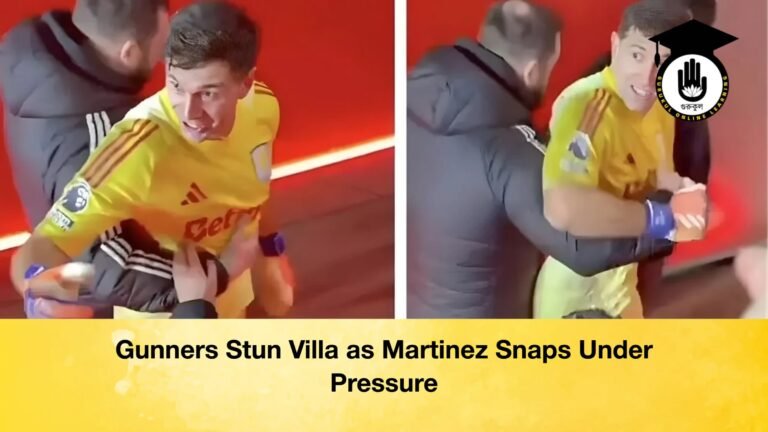 Gunners Stun Villa as Martinez Snaps Under Pressure Gunners Stun Villa as Martinez Snaps Under Pressure