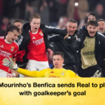 Jose Mourinhos Benfica sends Real to playoffs with goalkeepers goal José Mourinho’s Benfica sends Real to playoffs with goalkeeper’s goal