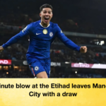 Last minute blow at the Etihad leaves Manchester City with a draw Last-minute blow at the Etihad leaves Manchester City with a draw