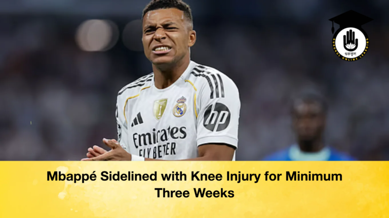 Mbappe Sidelined with Knee Injury for Minimum Three Weeks Mbappé Sidelined with Knee Injury for Minimum Three Weeks