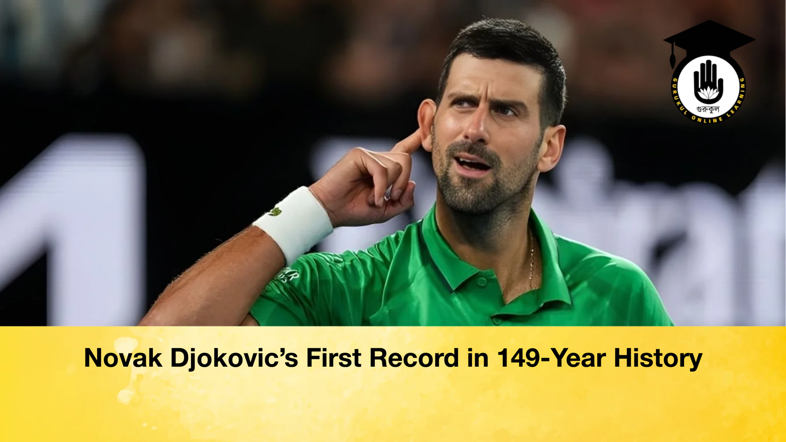 Novak Djokovics First Record in 149 Year History Novak Djokovic's First Record in 149-Year History