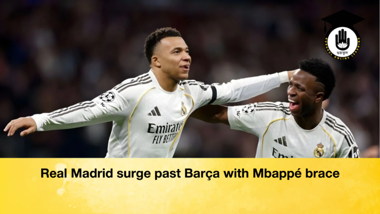 Real Madrid surge past Barca with Mbappe brace Real Madrid surge past Barça with Mbappé brace
