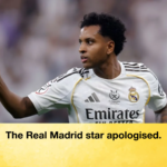 The Real Madrid star apologised The Real Madrid star apologised.