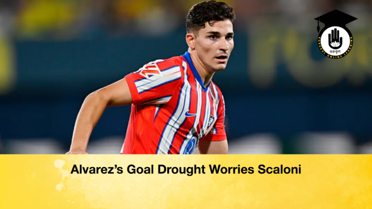 Alvarezs Goal Drought Worries Scaloni Alvarez’s Goal Drought Worries Scaloni