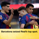 Barcelona seized Reals top spot Barcelona seized Real’s top spot.