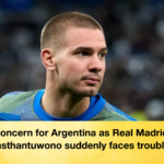 Concern for Argentina as Real Madrids Masthantuwono suddenly faces trouble "Concern for Argentina as Real Madrid's Masthantuwono suddenly faces trouble."