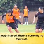 Even though injured there is currently no one by their side Even though injured, there is currently no one by their side.