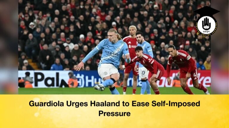 Guardiola Urges Haaland to Ease Self Imposed Pressure Guardiola Urges Haaland to Ease Self-Imposed Pressure