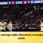 On an average night Barcelona conceded four goals On an average night, Barcelona conceded four goals