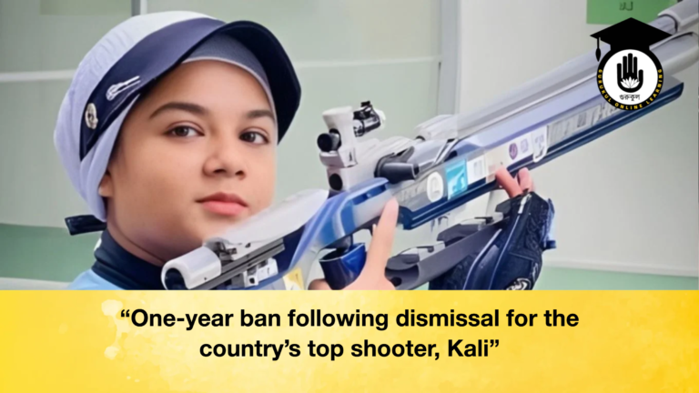 One year ban following dismissal for the countrys top shooter Kali "One-year ban following dismissal for the country's top shooter, Kali"