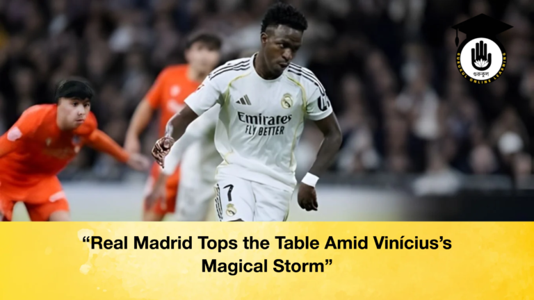 Real Madrid Tops the Table Amid Viniciuss Magical Storm “Real Madrid Tops the Table Amid Vinícius’s Magical Storm”