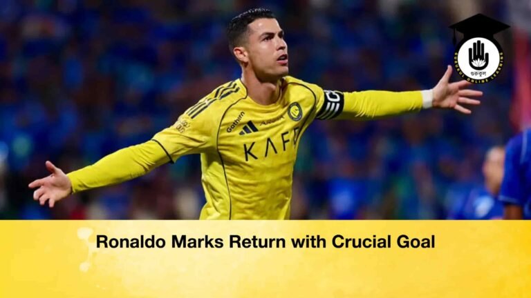 Ronaldo Marks Return with Crucial Goal