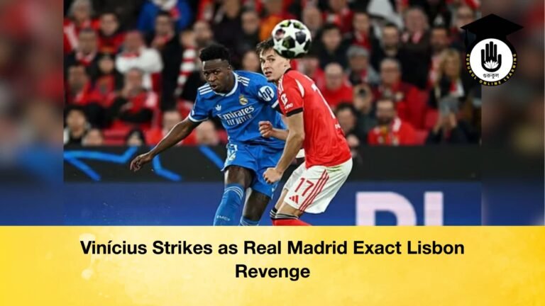 Vinicius Strikes as Real Madrid Exact Lisbon Revenge Vinícius Strikes as Real Madrid Exact Lisbon Revenge