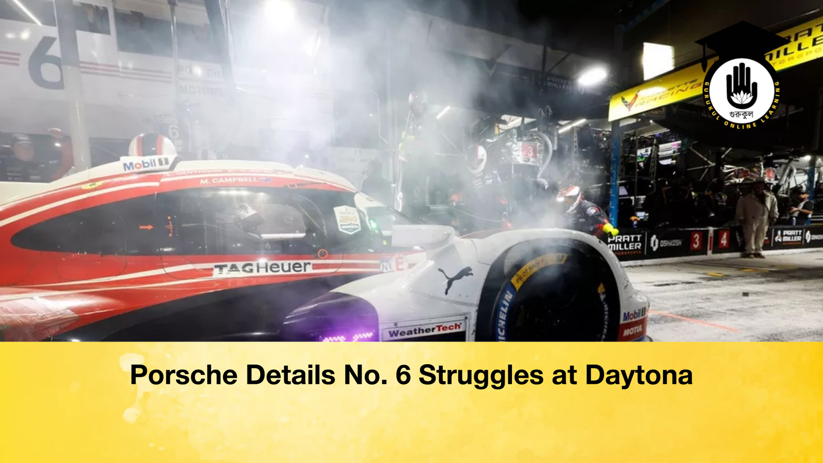 news thumbnail 1770303327232 Porsche Details No. 6 Struggles at Daytona