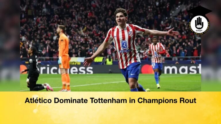 Atletico Dominate Tottenham in Champions Rout 2 Atlético Dominate Tottenham in Champions Rout