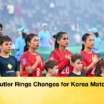Butler Rings Changes for Korea Match Butler Rings Changes for Korea Match