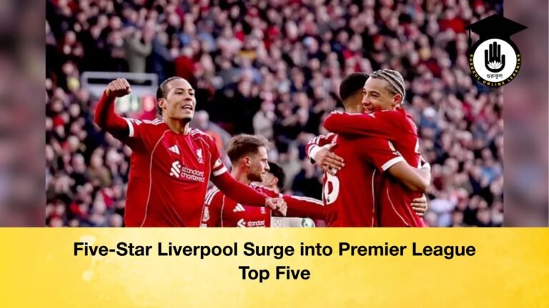 Five Star Liverpool Surge into Premier League Top Five Five-Star Liverpool Surge into Premier League Top Five
