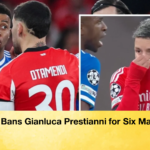 UEFA Bans Gianluca Prestianni for Six Matches UEFA Bans Gianluca Prestianni for Six Matches