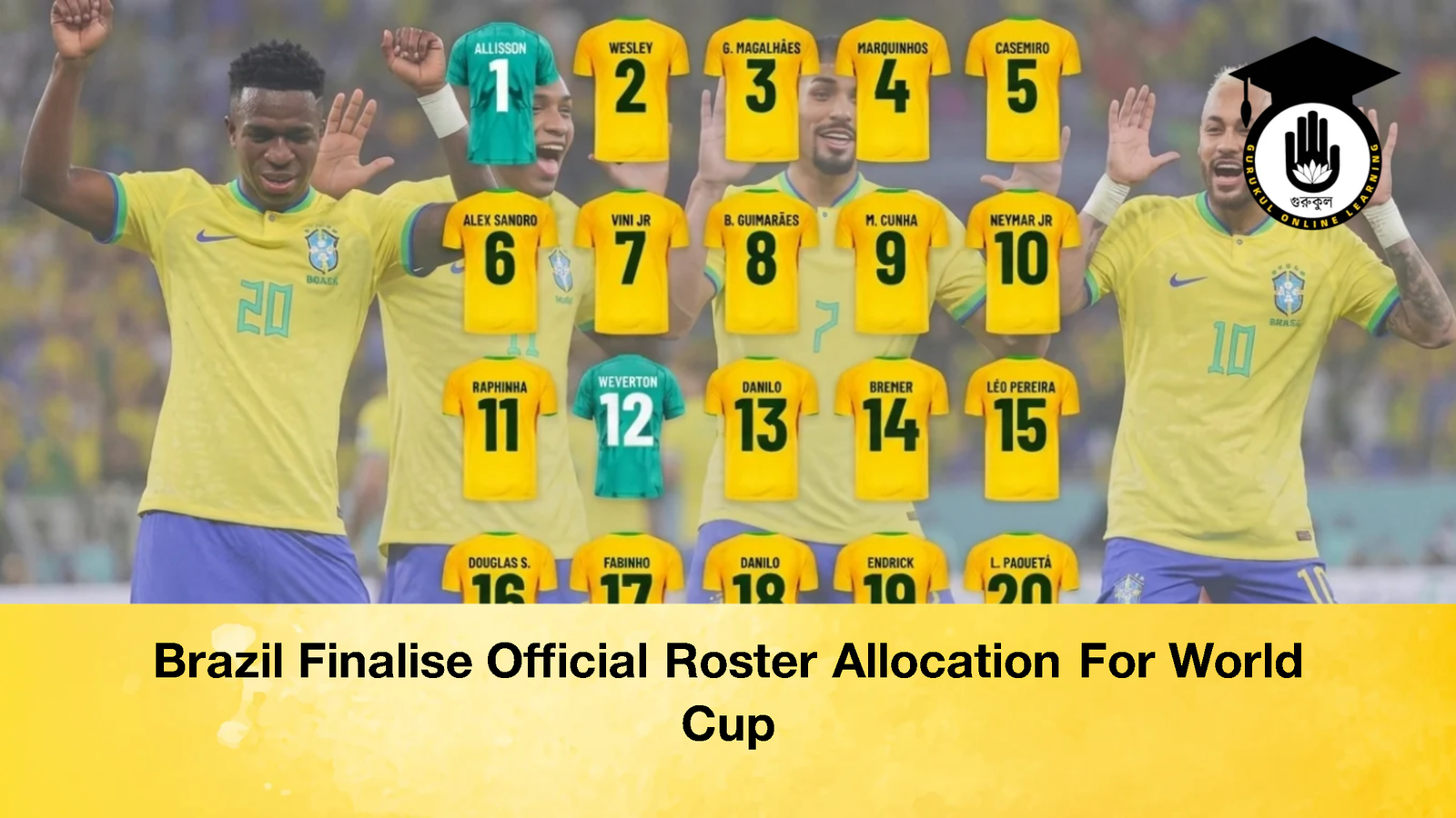 Brazil Finalise Official Roster Allocation For World Cup 1 Brazil Finalise Official Roster Allocation For World Cup Brazil Finalise Official Roster Allocation For World Cup 1 Brazil Finalise Official Roster Allocation For World Cup