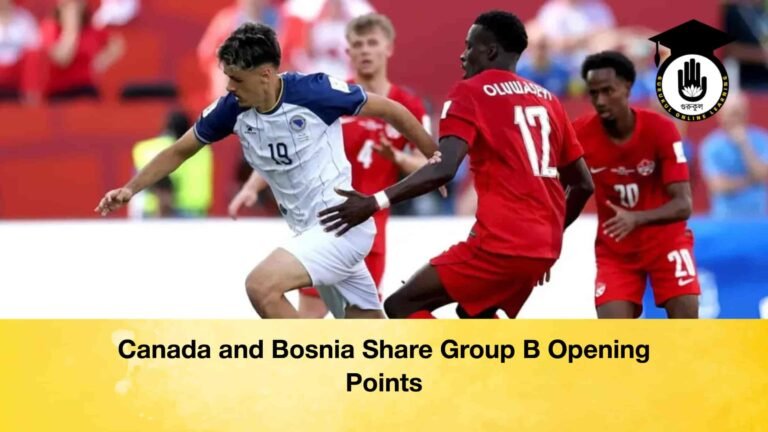 Canada and Bosnia Share Group B Opening Points