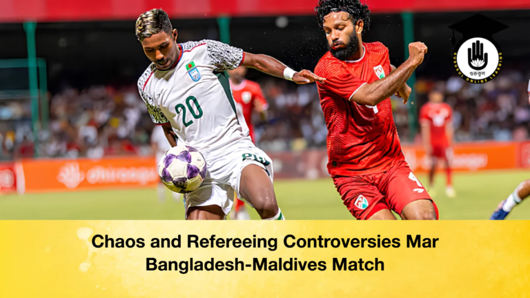 Chaos and Refereeing Controversies Mar Bangladesh Maldives Match Chaos and Refereeing Controversies Mar Bangladesh-Maldives Match