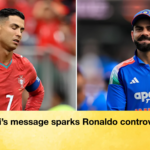 Kohlis message sparks Ronaldo controversy Kohli’s message sparks Ronaldo controversy