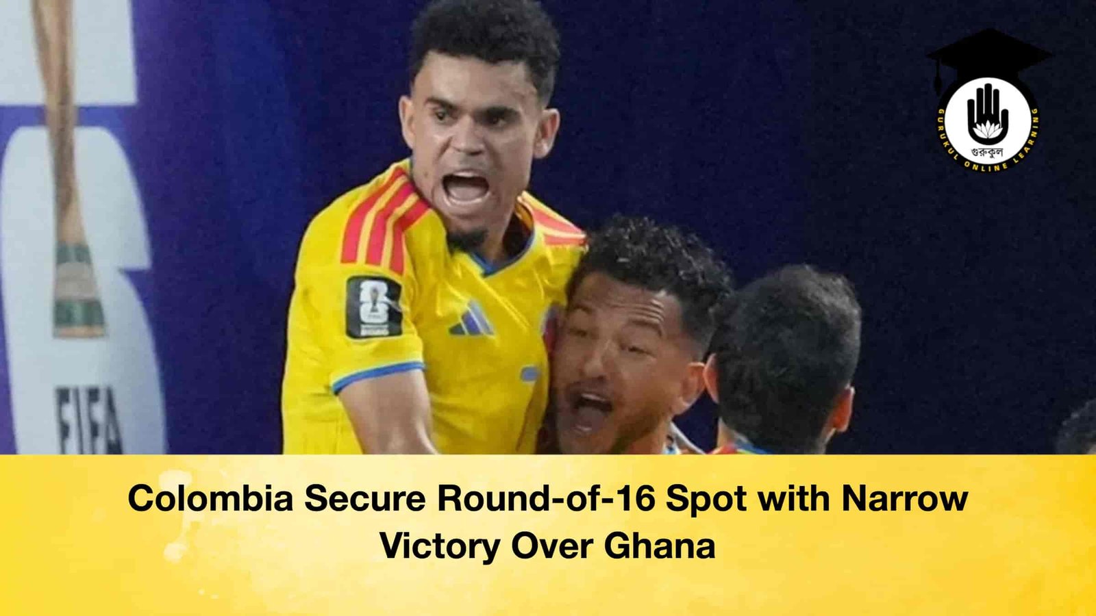 Colombia Secure Round-of-16 Spot with Narrow Victory Over Ghana 1 Colombia Secure Round-of-16 Spot with Narrow Victory Over Ghana Colombia Secure Round-of-16 Spot with Narrow Victory Over Ghana