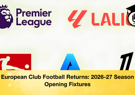 European Club Football Returns 2026 27 Season Opening Fixtures 2 European Club Football Returns: 2026-27 Season Opening Fixtures