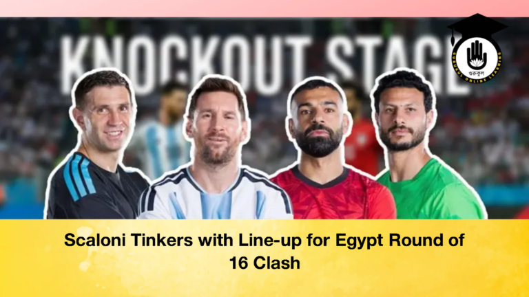 Scaloni Tinkers with Line up for Egypt Round of 16 Clash 2 Scaloni Tinkers with Line-up for Egypt Round of 16 Clash