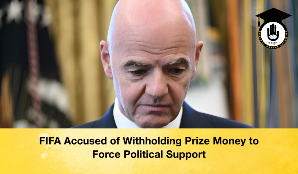 FIFA Accused of Withholding Prize Money to Force Political Support FIFA Accused of Withholding Prize Money to Force Political Support 2 FIFA Accused of Withholding Prize Money to Force Political Support