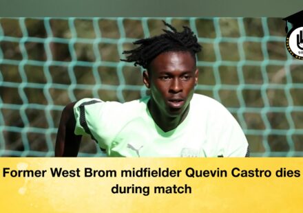Former West Brom midfielder Quevin Castro dies during match
