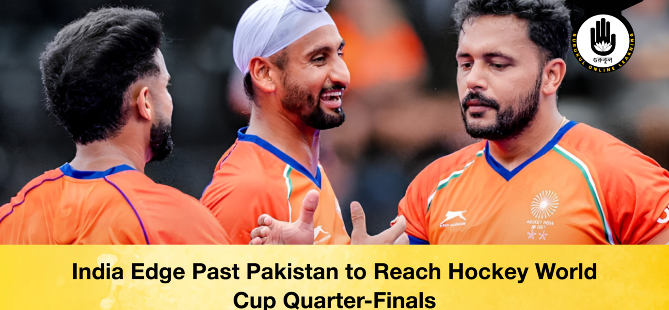India Edge Past Pakistan to Reach Hockey World Cup Quarter-Finals