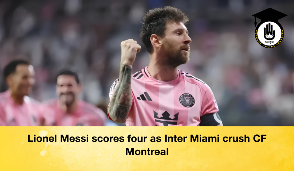 Lionel Messi scores four as Inter Miami crush CF Montreal