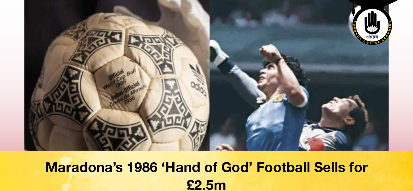 Maradona’s 1986 ‘Hand of God’ Football Sells for £2.5m (2)