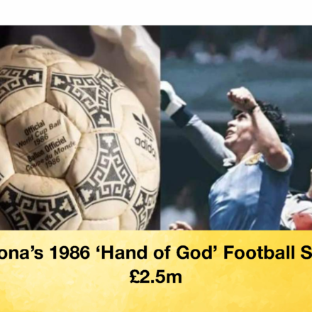 Maradona’s 1986 ‘Hand of God’ Football Sells for £2.5m (2)